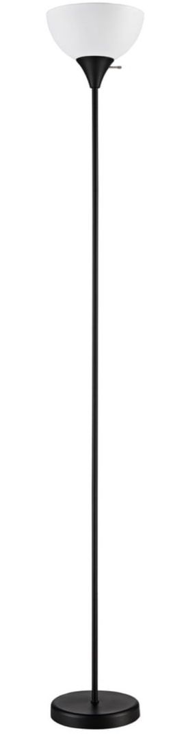 Black Torchiere Floor Lamp