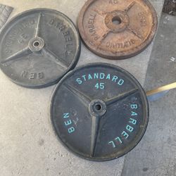 x3 Barbell 45 Pounds 