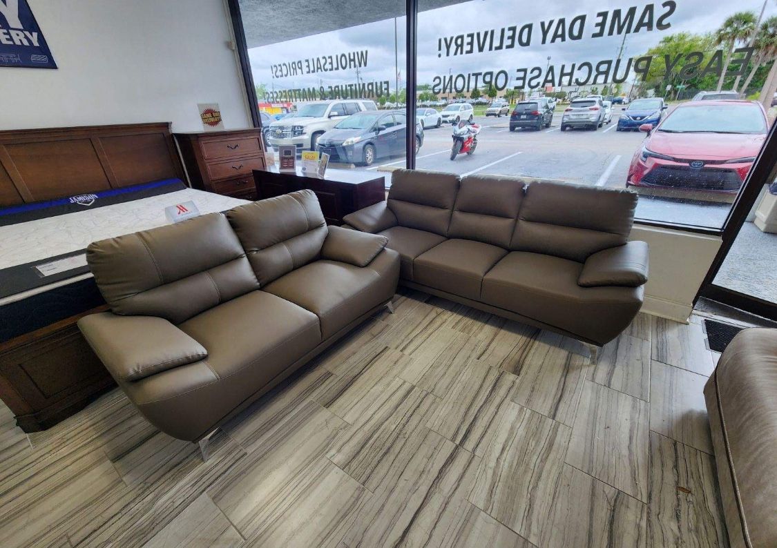 Spring Sale Event! Valencia Sofa And Loveseat Now $699. Easy Finance Option. Same Day Delivery.