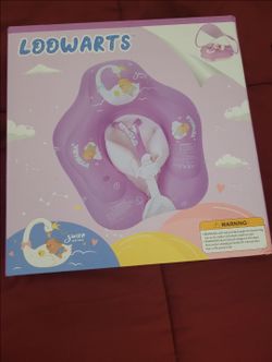 Loowarts Baby Inflatable Float Ring with Canopy