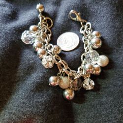 Silver Tone Link Bracelet 