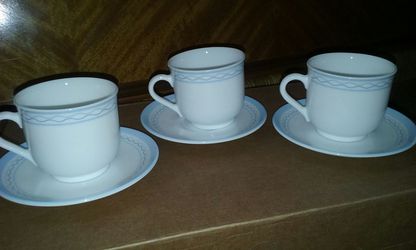 Martha Stewart Everyday Tea Cups and Saucers