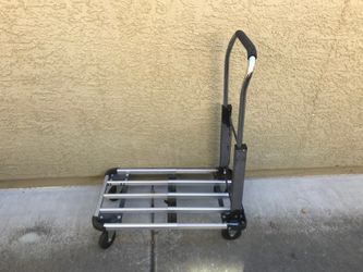 Foldable Aluminum Adjustable Platform Cart/ trolley 330 lbs capacity