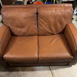 Brown Leather Couch