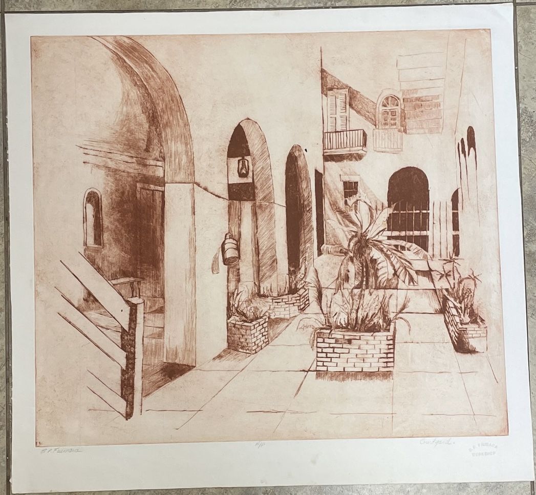 A/P Print By B. P. Fiumara W. Workshop Stamp