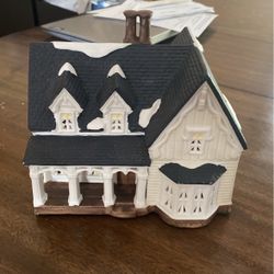 Ceramic Christmas Light up House