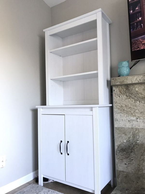 Ikea High Cabinet With Doors White Stain Brusali Line For In Ikea High Cabinet With Doors White Stain Brusali Line