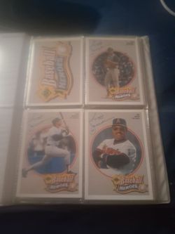 Upper deck baseball and football heros