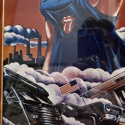 The Rolling Stones Autograph & Numbered Poster Rare