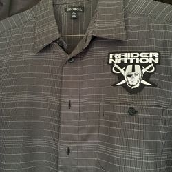 Raiders Dress Shirt Size  - LG 42-44