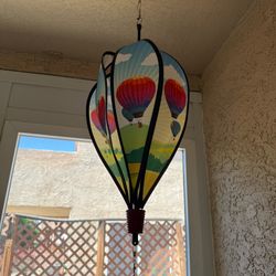 Hot Air Balloon Hanging Wind Spinner - Beautiful Outdoor/Indoor Decor
