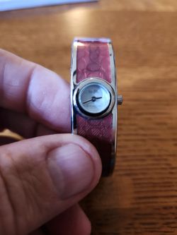 COACH Scout Stainless Steel Pink Bangle Women’s Watch - New Battery!