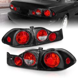 HONDA ACCORD 98-00 4DR TAIL LIGHTS G2 BLACK