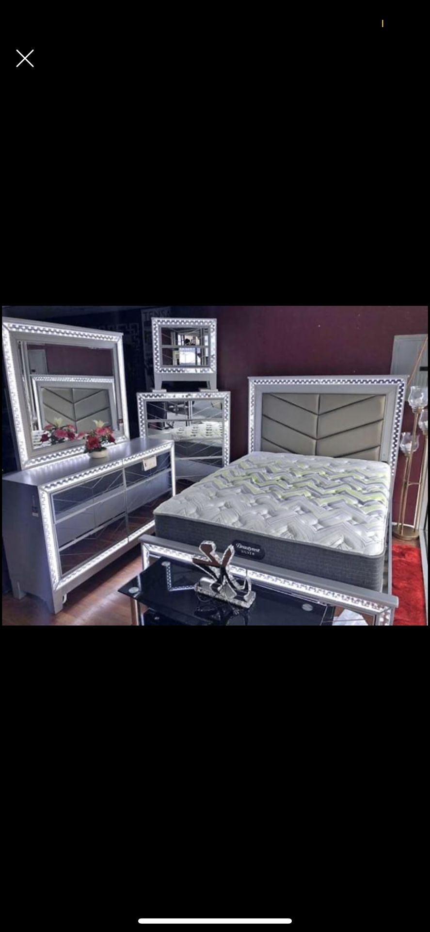 BRAND NEW COMPLETE LUXURY BEDROOM SET WITH ORTHOPEDIC MATTRESS FOR $1899