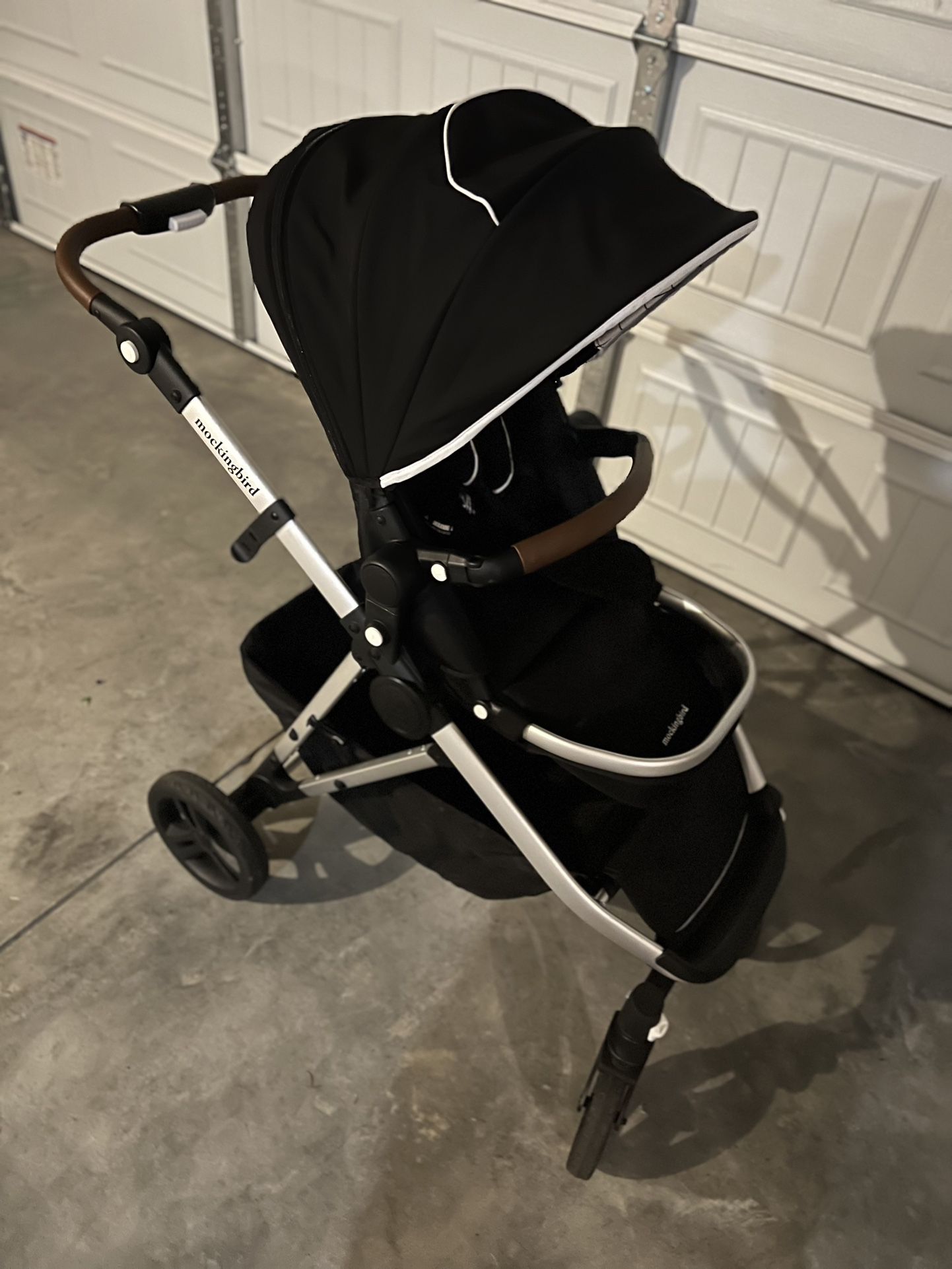 Mockingbird Single To Double Stroller With Car Seat Adapter 