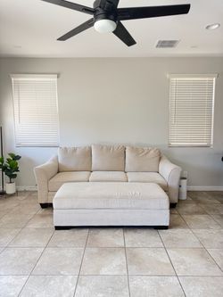 Couch + ottoman