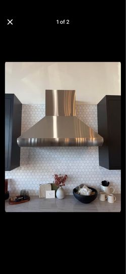 Stainless steel hood 42” with 700 cfm blower