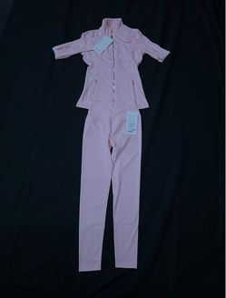 Pink Lululemon define jacket set