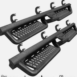 LA Zona Auto Parts 2019 to 2026 Chevy Silverado GM Sierra Crew Cab Off Road Running Boards Steps Estribos Drop Step Grada Heavy duty 