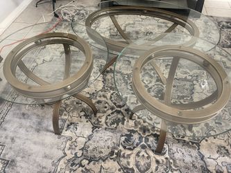 Coffee Table With Two Side Tables