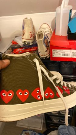 Cdg converse size 9 and Spencer mccullem chucks