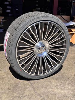 20” Maybach Style Wheels Tires 20x8.5 5x112 +35 Rims Tires Mercedes Factory Style Rines llantas