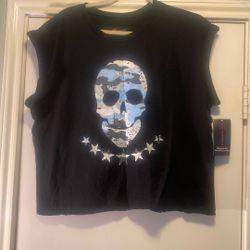 No Boundaries Skull Cropped T-shirt