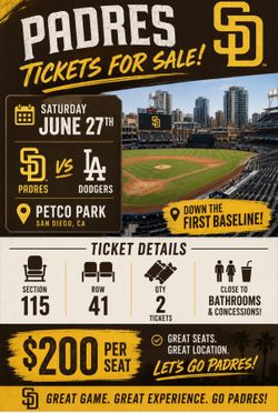 Padres vs. Dodgers