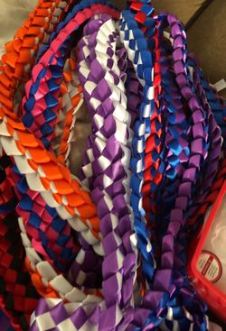 Double ribbon lei for $25