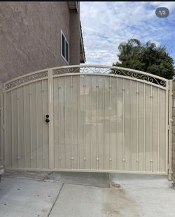 Brown iron gate