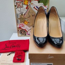 Louboutin Elisa 100 Patent Calf Heels