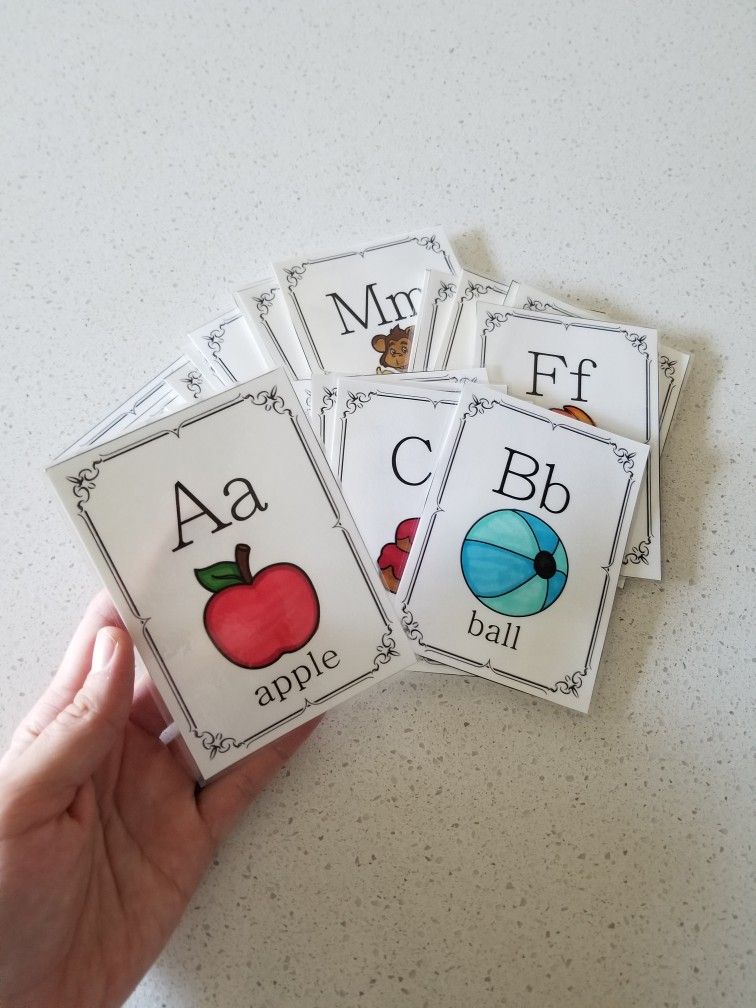 ABC Flashcards, Montessori, Toy, Toddler