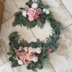 set of 2 flowers for arch