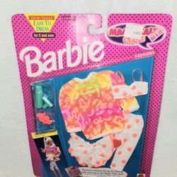 MATTEL 1992 BARBIE MAGIC TALK CLUB FASHIONS DOLL  CLOTHES SET #1