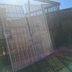 Security screen door