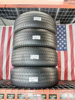 ⭐️ USED TIRES 255 50 20 BRIDGESTONE ALENZA SPORT A/S  Crossover & SUV 255/50R20 Crossover/SUV Touring All-Season