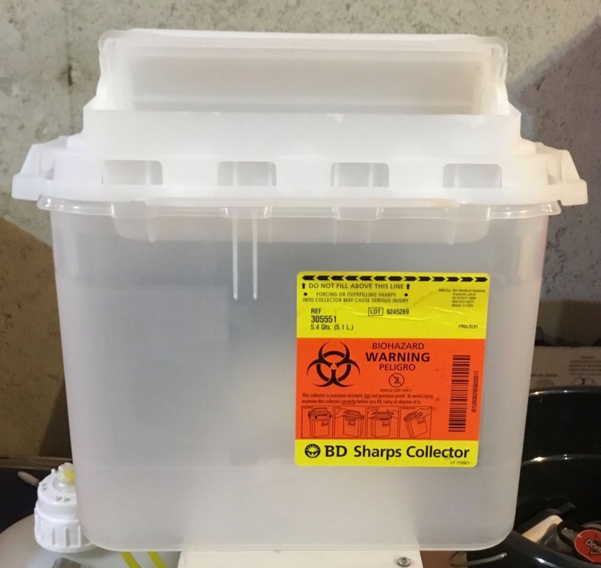 Sharps Container / Collector - Multiple Sizes Available