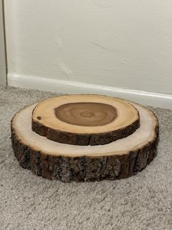 Real Wood Log Pedestals 