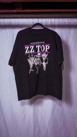 Vintage ZZ Top Graphic Tee Oversized Men’s XXL T-shirt Black Pink