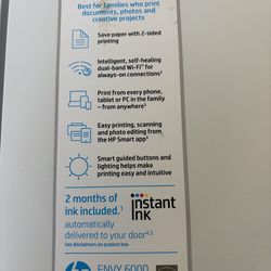 HP envy 6000 printer