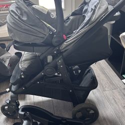 Car Seat With Base And Stroller 