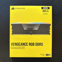 Corsair Vengeance RGB 32GB (2x16GB) 6400MT/s CL36 DDR5 RAM