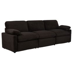 Collins Chocolate Brown Modular Power Sofa