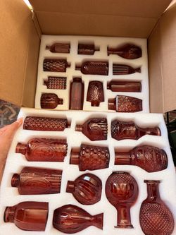 wine color 24 piece vases
