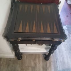 19th Century Antique  Chess & Backgammon Table 