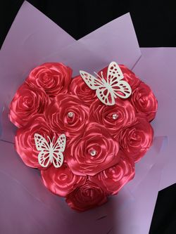 Ribbon Rose Bouquets/ Ramos Eternos Buchones