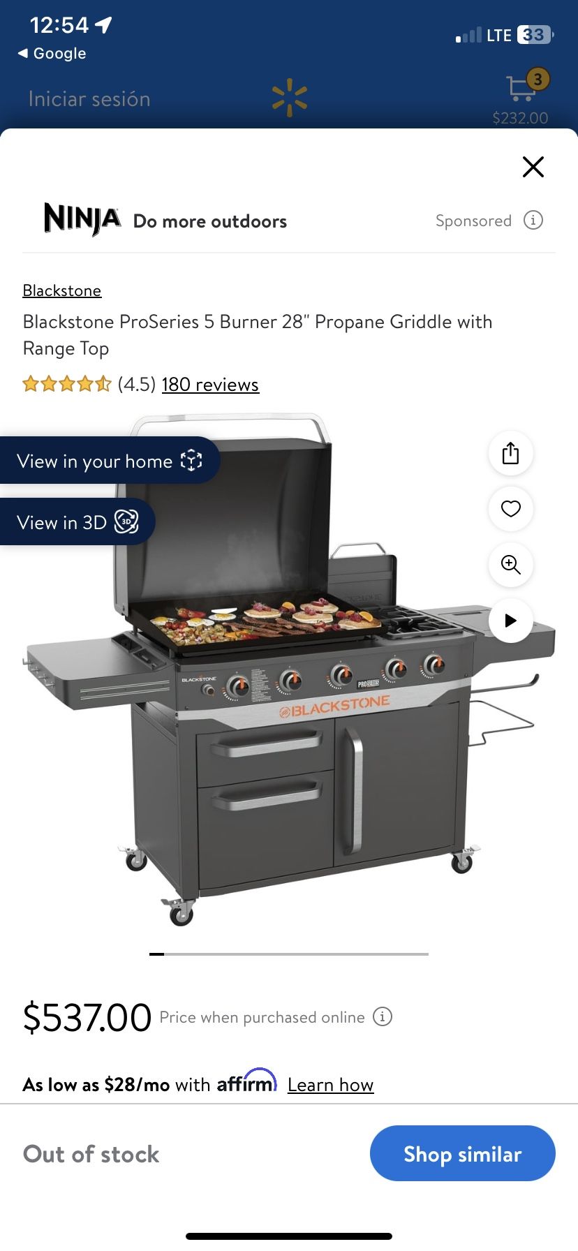 28” XL Griddle Rangetop Combo