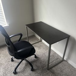 Desk + Chair Set – Good Condition, Must Pickup