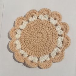 Crochet Heart Coaster