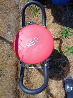 Red Fitness XL Ab Exercise Chair